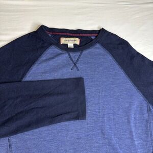 Tommy Bahama‎ Mens Large Sweater Long Sleeve Pullover Crew Neck Blue